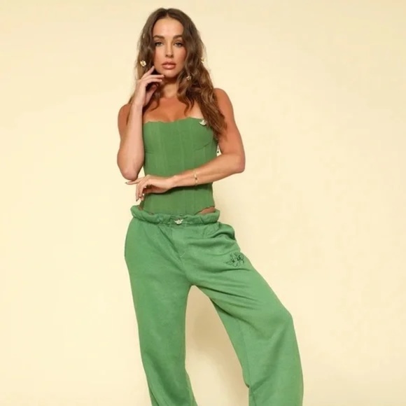 BOYS LIE Josh Grunfeld Green Sweatpants - Picture 4 of 4